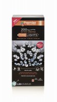 Premier Decorations Timelights Battery Operated Multi-Action 200 LED - White