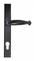 Black Cottage Slimline Lever Espag. Lock Set