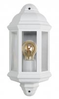 Bell Retro Half Lantern White (lamp not included) - (10364)