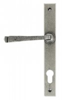 Pewter Avon Slimline Lever Espag. Lock Set