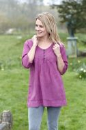 ***SALE*** - Pin tuck - pure cotton - summer top - berry