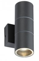 Knightsbridge 230V IP54 GU10 Up and Down Wall Light - Anthracite - (OWALL2A)