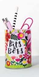 Flamingo Bits & Bobs Stationary Tin Holder - Rachel Ellen