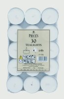 Price's Candles White Tealights Pack  of 30