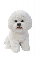 Bichon frise Dog - Lifelike Garden Ornament - Indoor or Outdoor - Real Life Vivid Arts