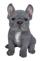French Blue Bulldog Puppy Dog - Lifelike Ornament Gift - Indoor or Outdoor - Pet Pals