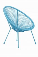 Monaco Blue 3pc Egg Chair Set