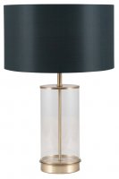 Pacific Lifestyle Westwood Clear Glass/Champagne Metal TableLamp