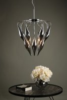 Magedelena 6lt Pendant Smoked & Polished Chrome