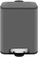 Buckingham 5 Litre Black Oblong Pedal Bin