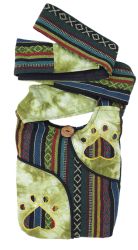 Small Gheri Patch Bag - Green Paws