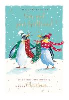 Christmas Card - Son & Girlfriend - Penguin - The Wildlife Ling Design