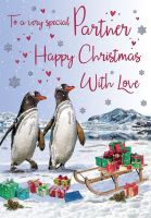 Christmas Card - Partner - Penguins - Regal