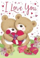 Valentines Day Card - I Love You - Cute Bears - Regal