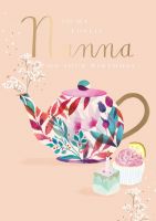 Birthday Card - Nanna - Time for Tea Ling Design