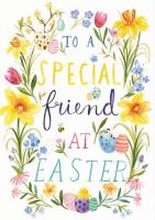 Easter Card - Special Friend - Daffodil Flowers - Ling Design