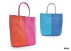 KS Brands BB0782 Two Colour Paper Straw Bag Coral/Pink or Blue/Turquoise - New