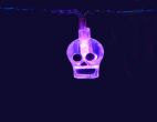 Qtx 155.524 Halloween High Quality Skulls Design LED Battery String Lights