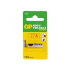 GP GP27A Alkaline Battery 27A (MN27) 12V High Power For Key Fobs And Doorbells
