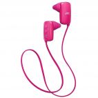 JVC HAF250BT/PINK 3 Button IPX2 Gumy Sports Bluetooth Ear Headphones - Pink