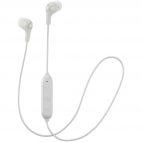 JVC HAFX9BT/WHITE Gumy Elastomer Wireless Bluetooth In Ear Headphones - White
