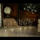 Lyyt 155.665 Brighten up any Room Decorative Small LED Happy Wire Frame Lights
