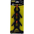 Mekanix 45/287 Pack of 3 4" Clamps For Home DIY Use Decorators Essential - New