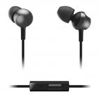 Panasonic RPTCM360/BLACK Tangle Free In-Ear Headphones with Remote and Mic - Blk