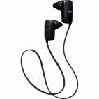 JVC HAF250BT/BLACK 3 Button IPX2 Gumy Sports Bluetooth Ear Headphones - Black