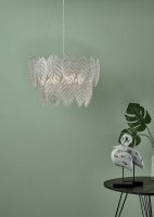 Phillipa 3 Light Pendant Clear Glass And Polished Chrome