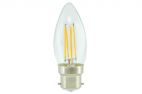LYYT 997.968 B22 Dimmable Energy Saving 2700K 4W LED Candle Filament Lamp - New