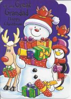 Great Grandad Purple - Christmas Card