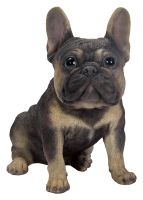 Vivid Arts Lilac Tan French Bulldog Dog - Garden Ornament 19cm - Indoor or Outdoor