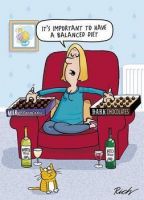 Birthday Card - Balanced Diet - Chocolates - Funny - Country Cards