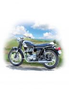 Birthday Card - Classic Motorbike - Country Cards