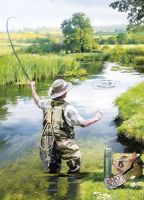 Birthday Card - Trout Fishing - Country Cards