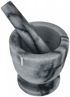 Judge Marble Mortar & Pestle 10cm - Grey