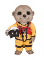 Vivid Arts RMLI Lifeboat Rescue Baby Meerkat Ornament Gift - Indoor or Outdoor - Fun
