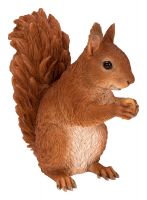 Sitting Red Squirrel - Lifelike Garden Ornament - Indoor or Outdoor - Real Life