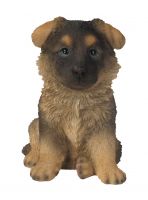 Alsatian German Shepherd Puppy Dog - Lifelike Ornament Gift - Indoor or Outdoor - Pet Pals