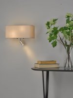 Ronda 3 Light Wall Light Ivory With LED Reading Light