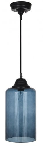 Pacific Lifestyle Sherlock Teal Glass Cloche Pendant