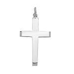 Silver Bevelled Cross