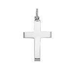 Silver Plain Cross Pendant 25x15mm