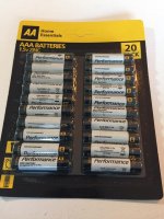 AAA Zinc Batteries Pack of 20 - AA Brand