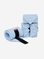 Lemieux Mini Toy Pony Accessories - Mist Baby Blue Fleece Bandages - Set of 4