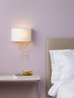 Dar Cevero Wall Light Gold with Shade