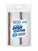 Dlux 4pk Traditional Dish Cloths