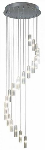 Dar Galileo 20 Light Cluster LED Pendant Polished Chrome