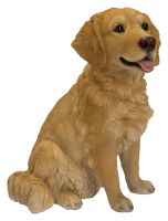 Vivid Arts Golden Retriever Dog - Garden Ornament 20cm - Indoor or Outdoor